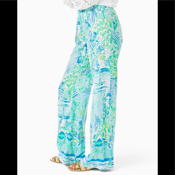 Lilly Pulitzer Bal Harbour Palazzo Pants NWOT - Picture 3 of 11